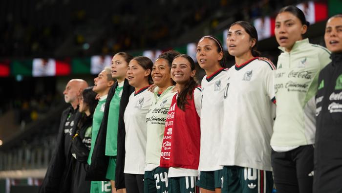 La Selección Mexicana Femenil en su amistoso contra Australia | X: @MiSeleccionFem
