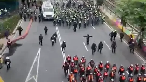 montó un operativo en Calzada de Tlalpan por movilización de la CNTE / Reporteedomex