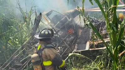 VIDEO: Se desploma avioneta con químicos de fumigación y provoca incendio en Querétaro