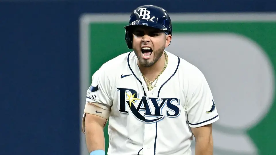 Jonathan Aranda con los Rays | AP