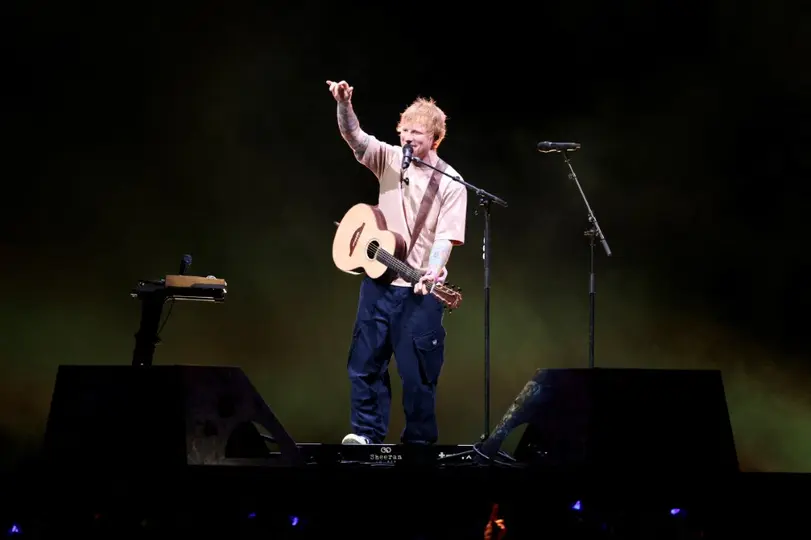 Ed Sheeran decidió asistir a la concentración de Inglaterra | AFP
