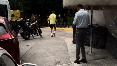 Guillermo Almada sorprende al correr por Periférico durante la pretemporada del América