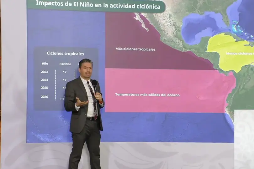 El SMN y la Conagua mantienen bajo vigilancia la evolución de "El Niño", fenómeno que podría modificar el comportamiento del clima en el país durante los próximos meses./ Gobierno de México