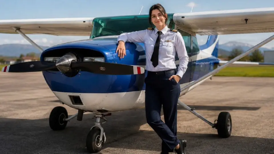 La estudiante de 22 años tuvo que aterrizar la aeronave para salvar su vida / Especial