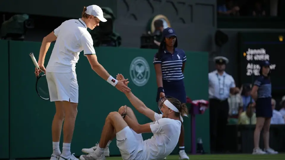 Jannik Sinner y Alexander Zverev | AP