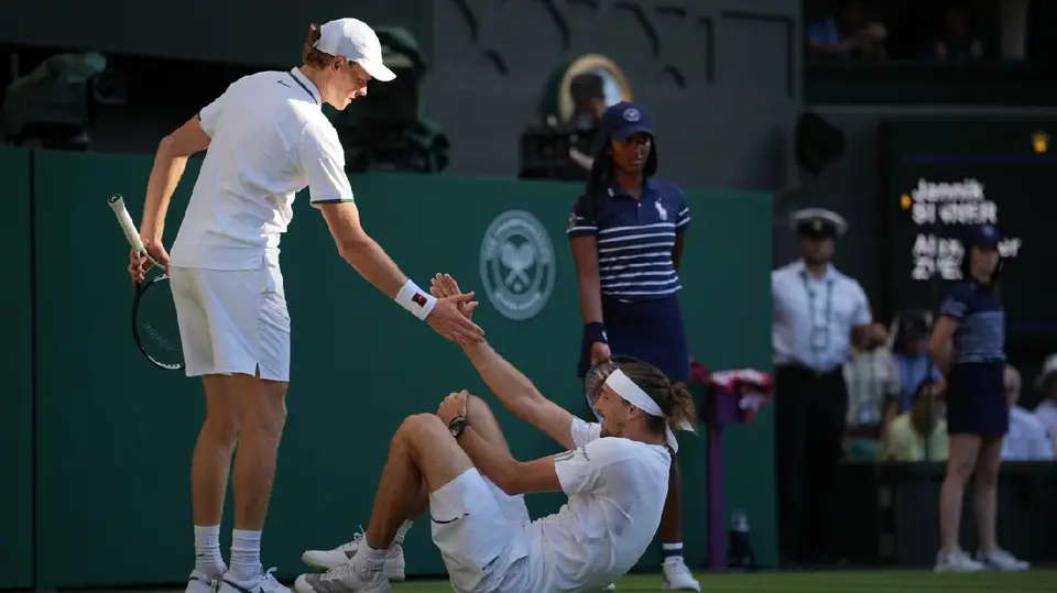 Jannik Sinner y Alexander Zverev | AP