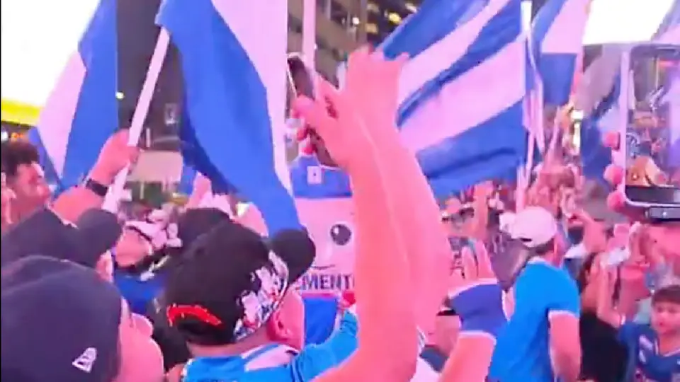 Festejo de Cruz Azul | Captura de pantalla