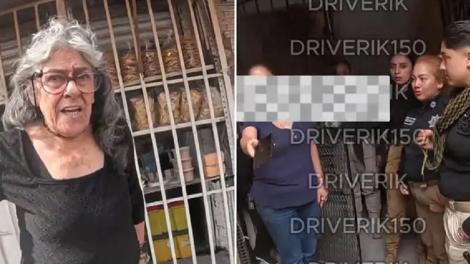 “Lady Paquete” se disculpó con el repartidor y devolvió el celular. / Redes