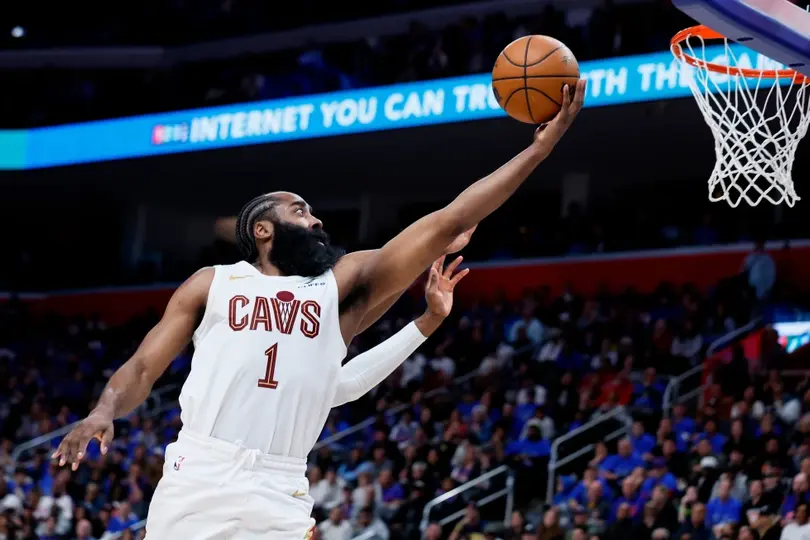 James Harden, en Cleveland | AP