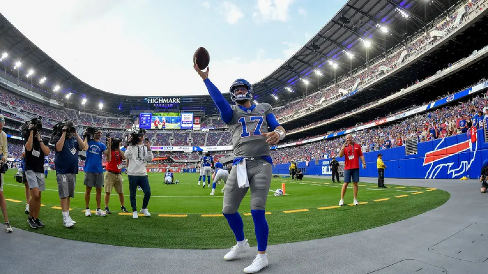 Josh Allen y Bills reconocen el nuevo Highmark Stadium por primera vez