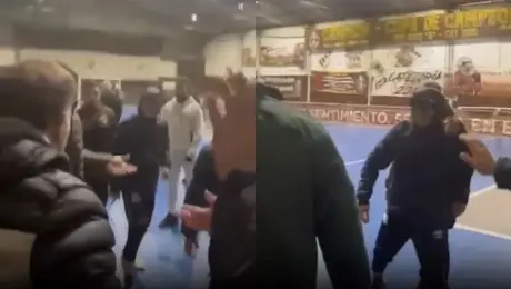 "¡Están los chicos!": La violenta pelea en un partido infantil de Platense que quedó grabada