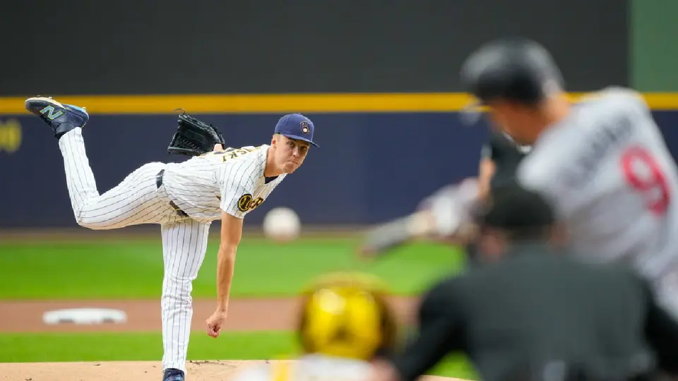 Jacob Misiorowski con Milwaukee | AP