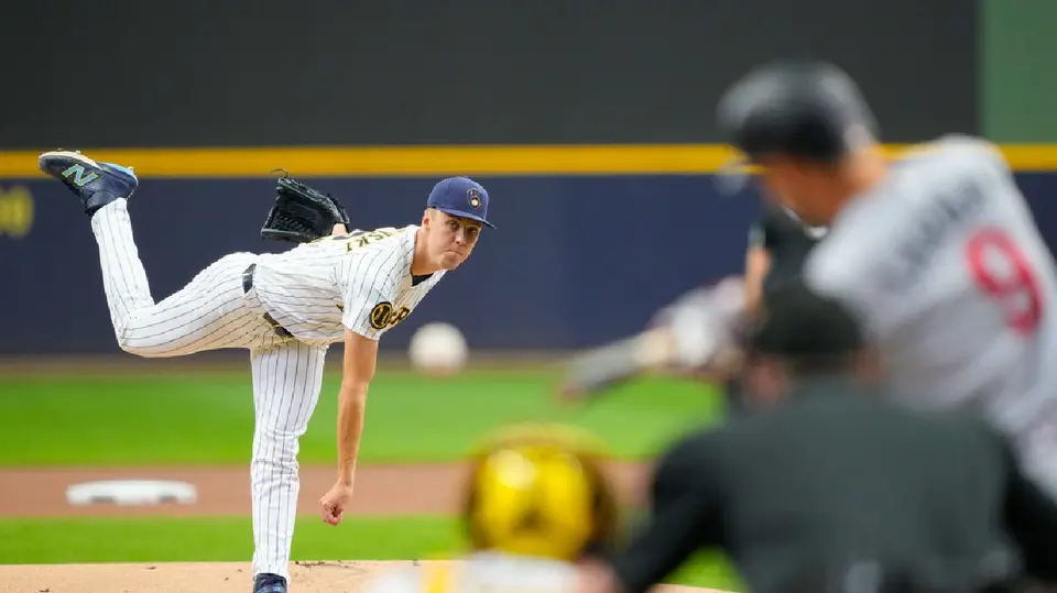 Jacob Misiorowski con Milwaukee | AP