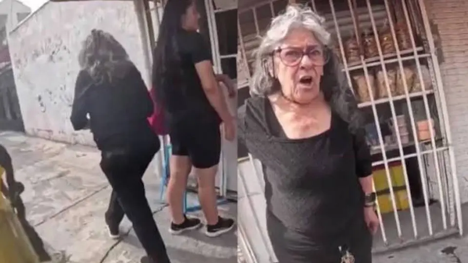 El caso generó reacciones en redes sociales y la mujer fue identificada por usuarios como “Lady Paquete”. / Redes
