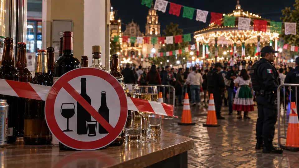 La Ley Seca se aplicará en algunos municipios del Estado de México durante las Fiestas Patrias 2026./ IA