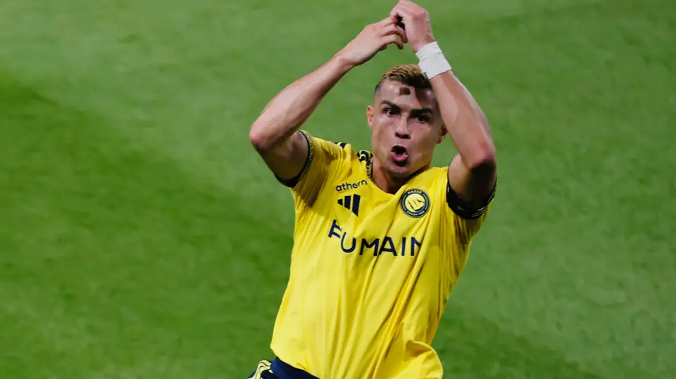 CR7 celebró su gol | @AlNassrFC