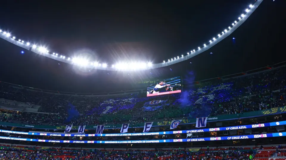 Panorámica del Estadio Azteca en partido de Cruz Azul | MEXSPORT