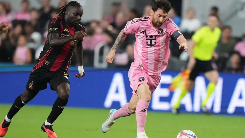 Lionel Messi en el partido de Inter Miami contra Atlanta United | AP