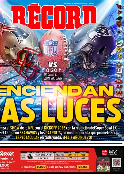 Portada RÉCORD 9 septiembre 2026