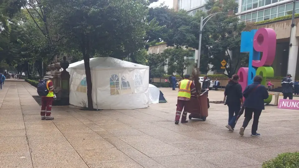 Las protestas del personal del IMSS provocaron afectaciones viales en distintos puntos de la Ciudad de México y el Estado de México / Secretaría de Seguridad Ciudadana