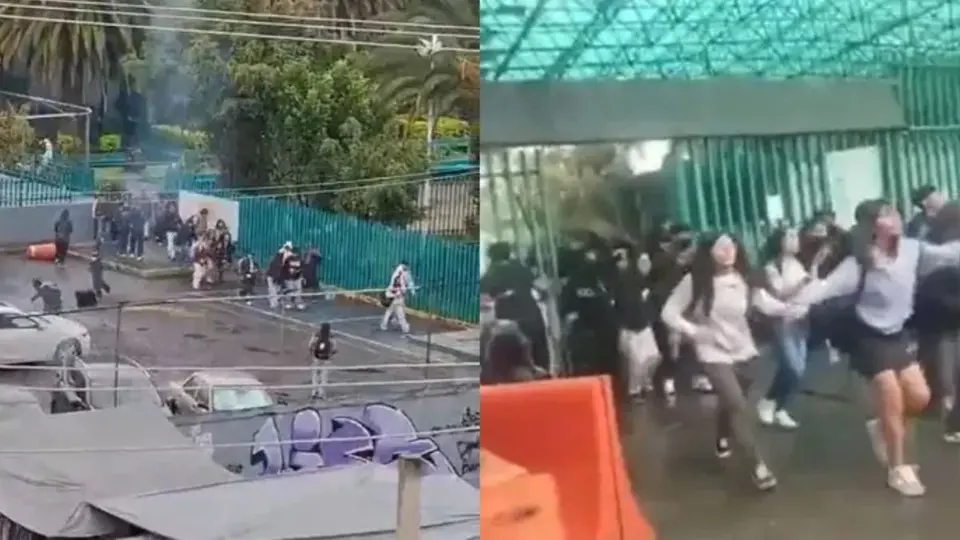 VIDEO: Lanzan cohetones en el Colegio de Bachilleres 6; desalojan a estudiantes