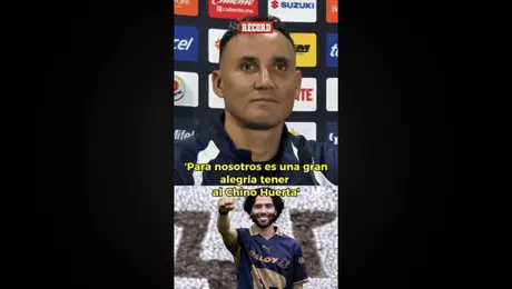 Keylor Navas destacó la actitud del Chino en su regreso a Pumas
