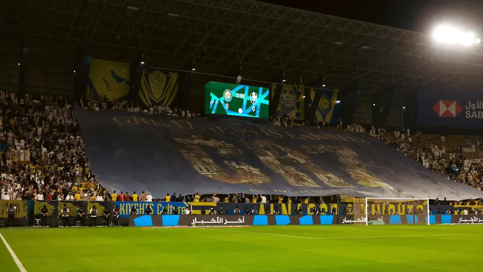 Al Nassr rinde tributo a Cristiano Ronaldo con un tifo histórico