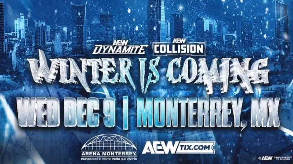 ¡AEW llega por primera vez a Monterrey! Anuncian Dynamite y Collision: Winter Is Coming