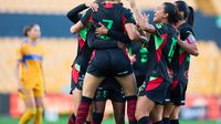 Jugadoras de Bravas festejan en el partido contra Tigres en la Jornada 8 del Clausura 2026 de la Liga MX Femenil | MEXSPORT