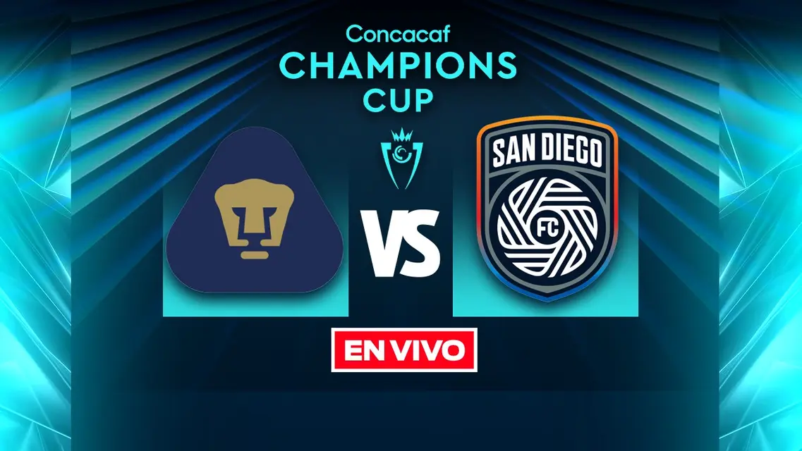 Pumas vs San Diego FC EN VIVO Concacaf Champions Cup Primera Ronda Vuelta 