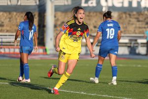Irene Guerrero celebra su gol ante Cruz Azul en la Jornada 8 del Clausura 2026 | IMAGO 7