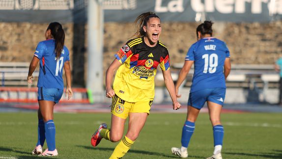 Irene Guerrero celebra su gol ante Cruz Azul en la Jornada 8 del Clausura 2026 | IMAGO 7