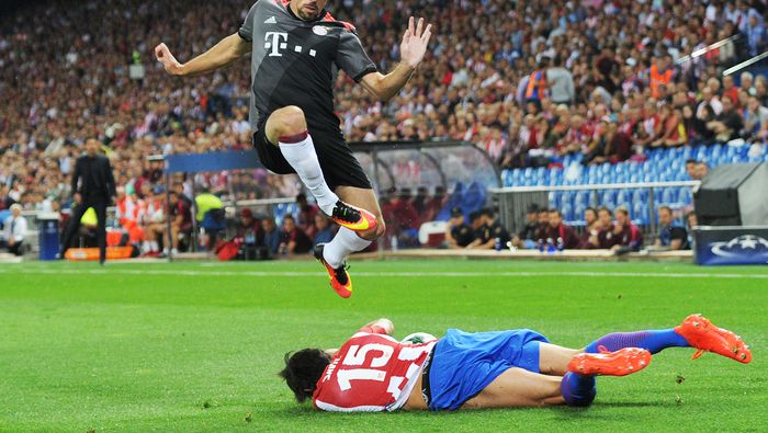 Ribéry en el partido de Bayern Munich contra Atlético de Madrid en la Champions League 2016-17 | MEXSPORT