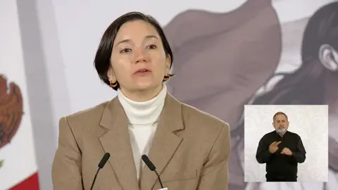 Marcela Figueroa, titular del Secretariado Ejecutivo del Sistema Nacional de Seguridad Pública. / Captura de imagen