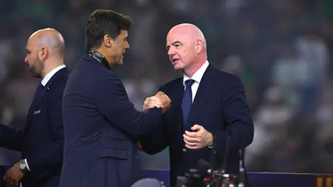 Pochettino con Gianni Infantino en la Final de la Copa Oro 2025 | MEXSPORT