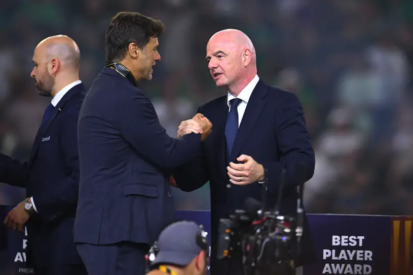 Pochettino con Gianni Infantino en la Final de la Copa Oro 2025 | MEXSPORT