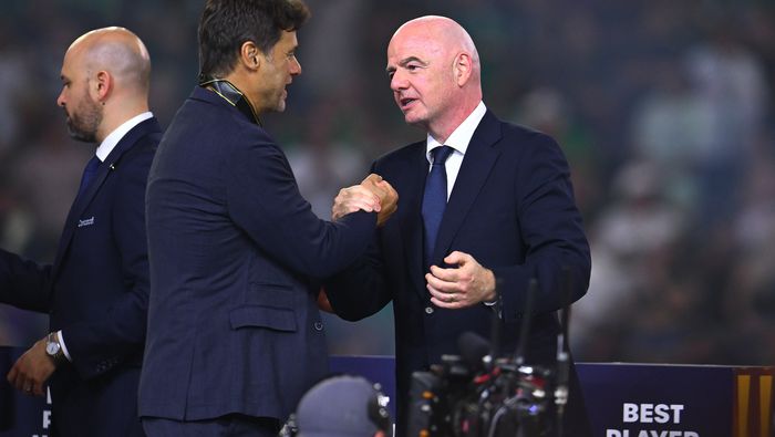 Pochettino con Gianni Infantino en la Final de la Copa Oro 2025 | MEXSPORT