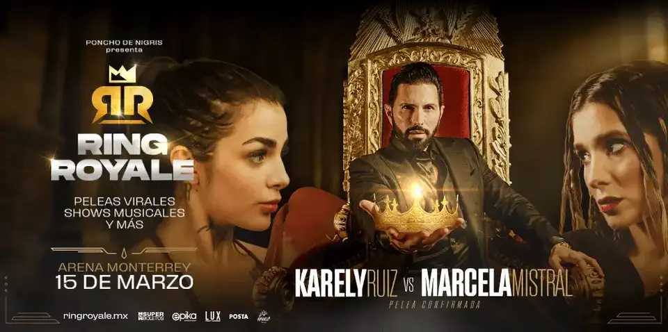 Influencers, celebridades y figuras del entretenimiento formarán parte de la cartelera del espectáculo Ring Royale./ IG