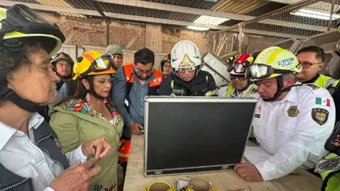 La jefa de gobierno Clara Brugada vigiló de cerca la operación de rescate/Gobierno CDMX