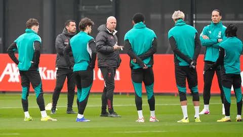 Entrenamiento de los Reds previo al partido | AP