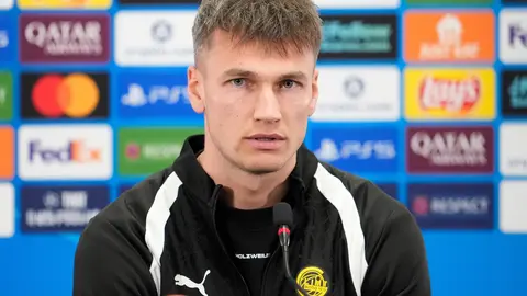 Odin Bjørtuft en una conferencia de prensa l AP