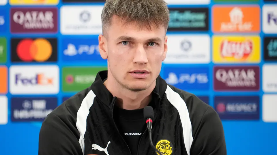 Odin Bjørtuft en una conferencia de prensa l AP