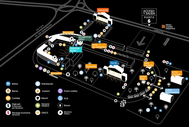 Algunos escenarios cambiaron de lugar para comodidad de la gente / FB: @festivalvivelatino