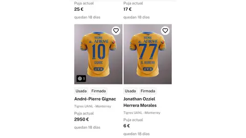 La camiseta de André-Pierre Gignac | Captura de pantalla