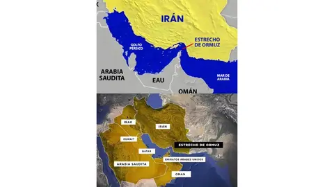 El Estrecho de Ormuz es una de las rutas petroleras más importantes del mundo, por donde circula una gran parte del crudo global. / RS