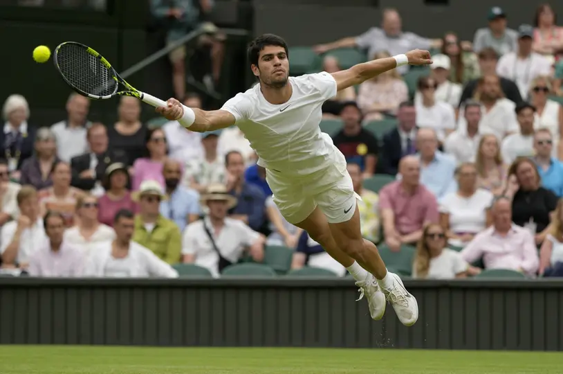 El español durante un juego en Wimbledon | AP