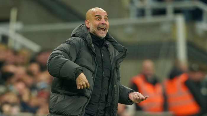 Pep Guardiola durante el partido de Manchester City en la FA Cup | AP