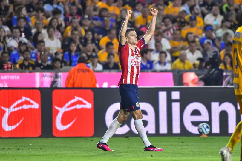 Ronaldo Cisneros tras anotar a Tigres en el Clausura 2023 | IMAGO7