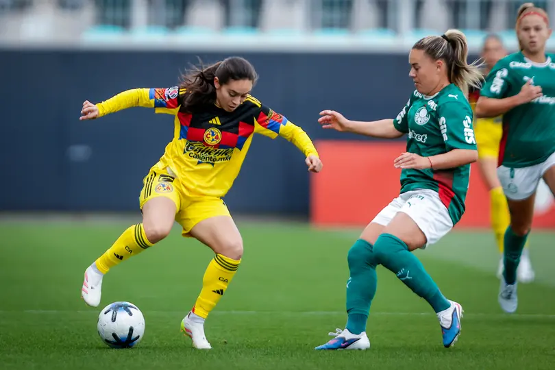 Aylin Avilés en el partido de América contra Palmeiras | X: @AmericaFemenil