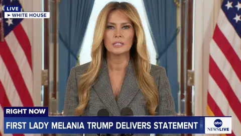Melania Trump se deslinda de Epstein: “No soy su víctima”, declara desde la Casa Blanca